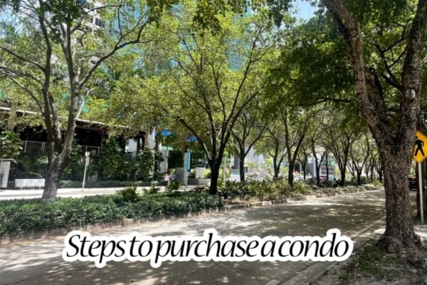 Guided steps to purchase a condominium.