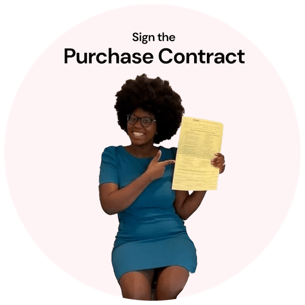 Sign purchase contract